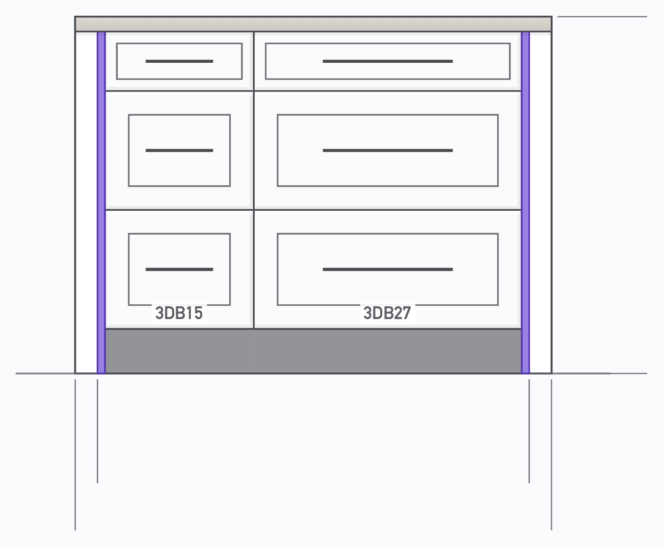 L-Shape Kitchen with White Shaker Cabinets — view 13