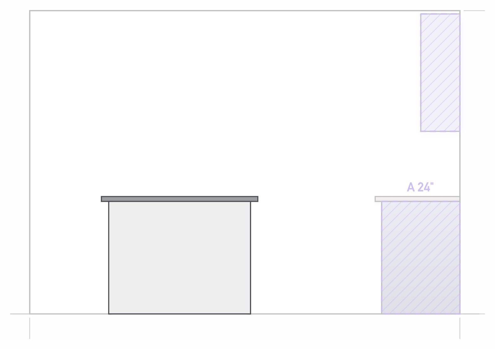 L-Shape Kitchen with White Shaker Cabinets — view 14