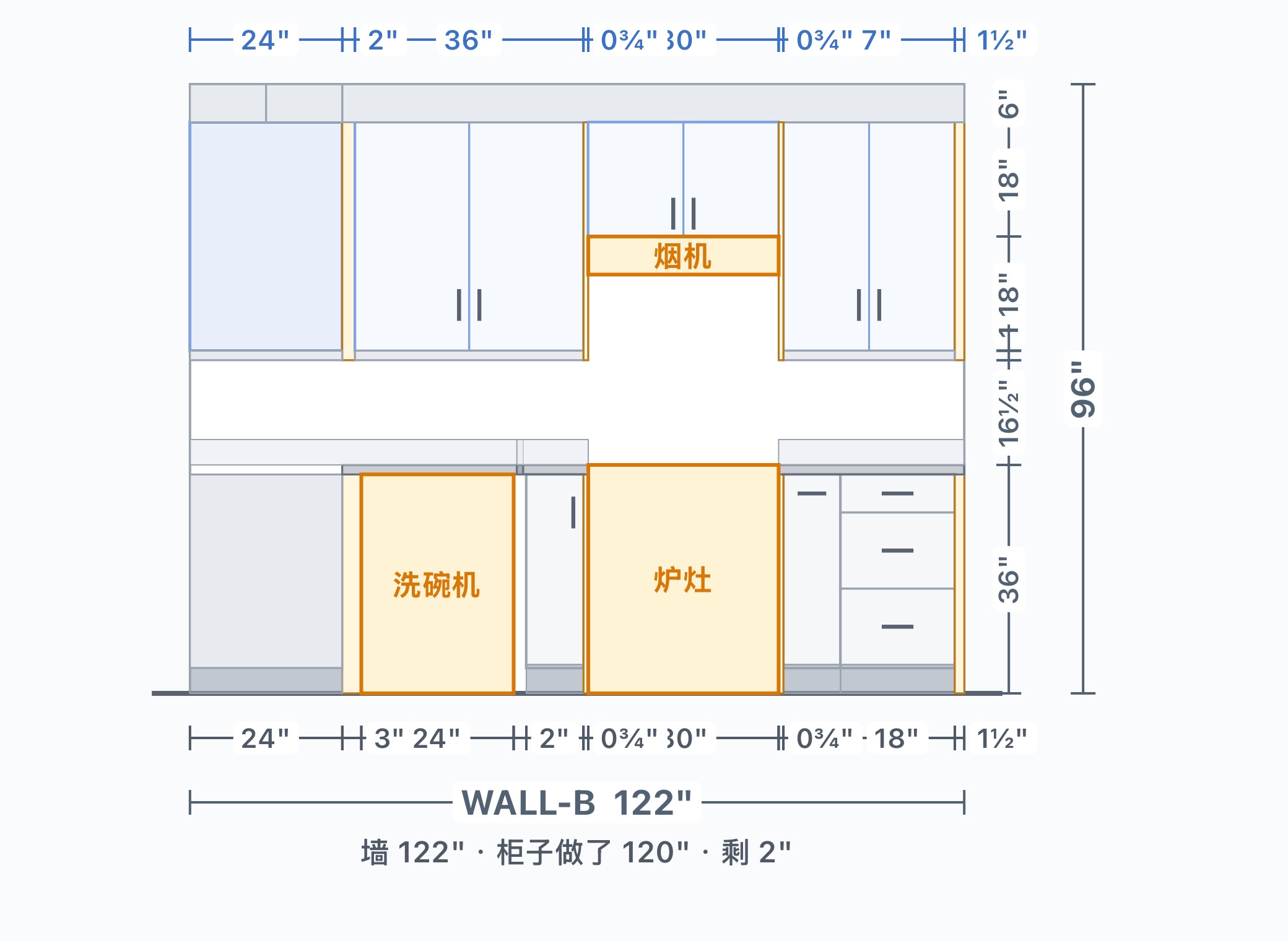 L-Shape Kitchen with White Shaker Cabinets — view 4
