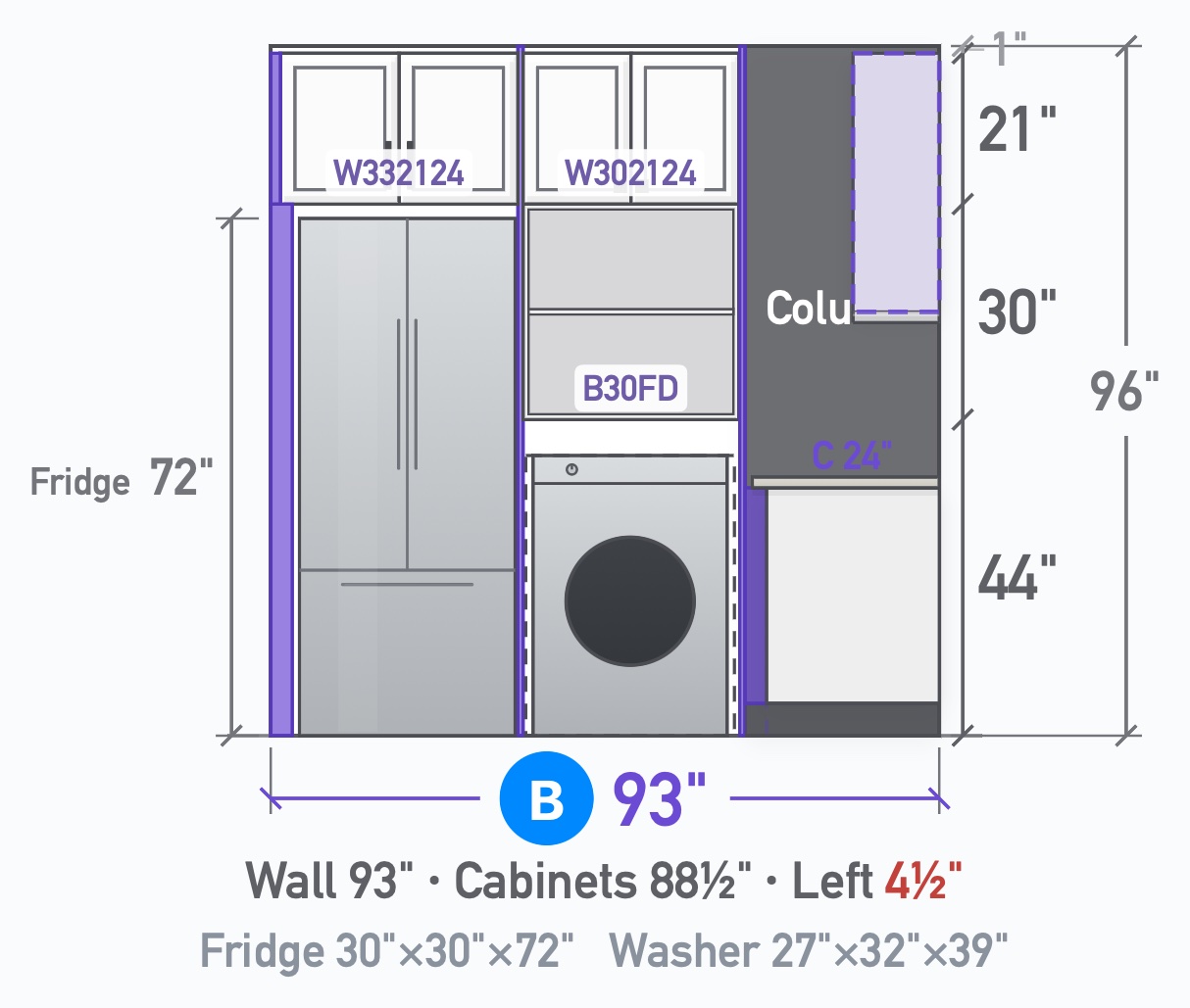 U-Shape Kitchen with Grey Shaker Cabinets — view 8
