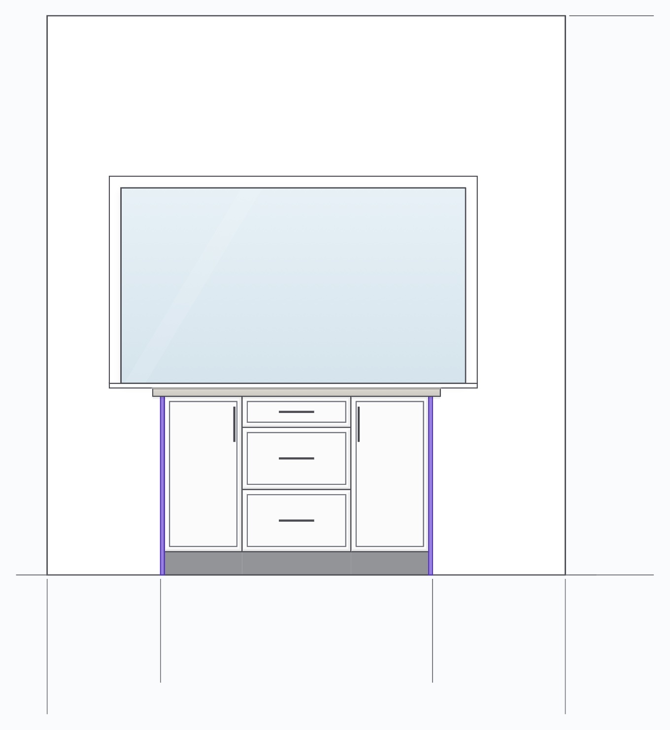 U-Shape Kitchen with White Shaker Cabinets — view 12